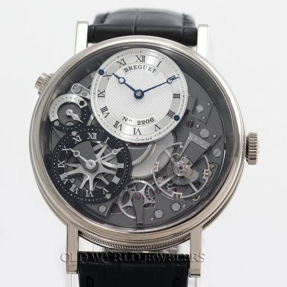 Breguet Tradition GMT Ref 7067 18K White Gold Skeleton Dial